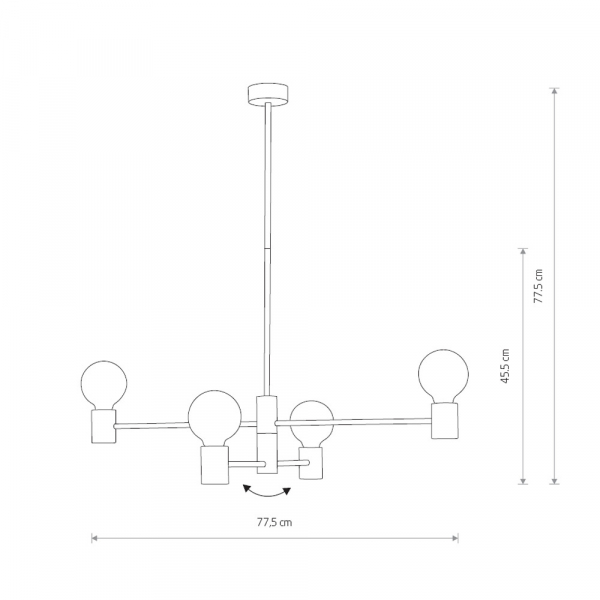 Люстра на штанге Nowodvorski Radius 7931
