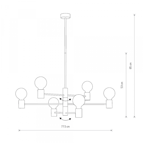 Люстра на штанге Nowodvorski Radius 7932