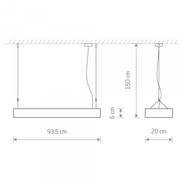 Подвесной светильник Nowodvorski Soft Led 90x20 7545