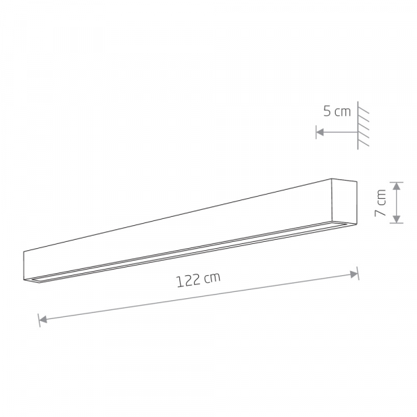 Настенный светильник Nowodvorski Straight Wall LED L 7595
