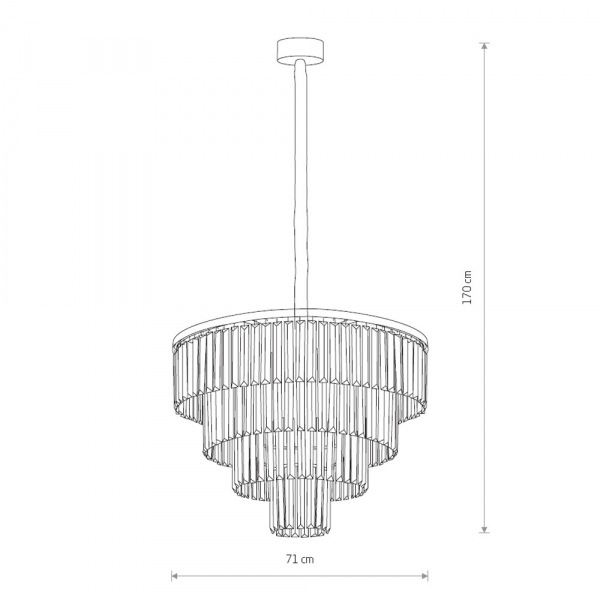 Подвесная люстра Nowodvorski Cristal L 7614