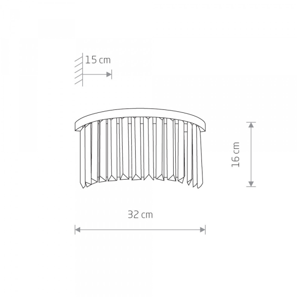 Настенный светильник Nowodvorski Cristal 7633