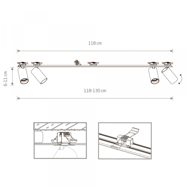 Спот Nowodvorski Mono Surface 7686