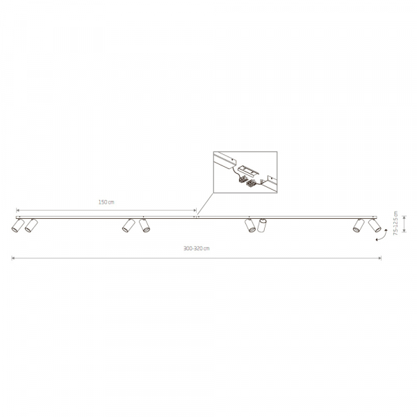 Спот Nowodvorski Mono 2x150 7694