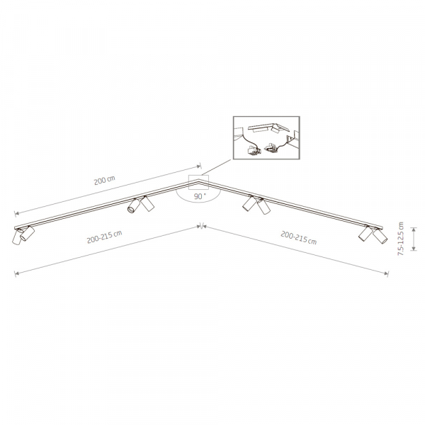 Спот Nowodvorski Mono Corner 2x200 7723