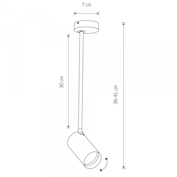 Спот Nowodvorski Mono Long M 7725