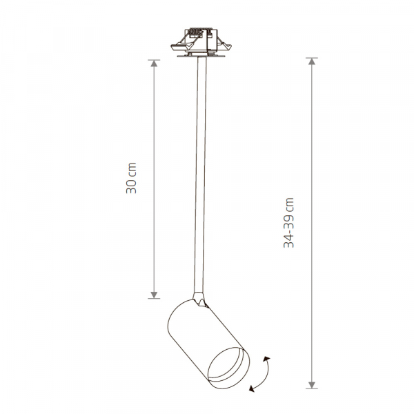 Спот Nowodvorski Mono Surface Long M 7742
