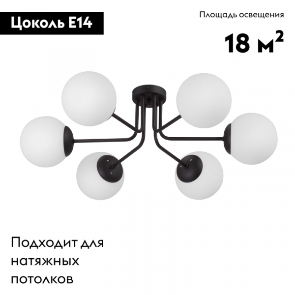 Потолочная люстра Vitaluce V4995-1/6PL