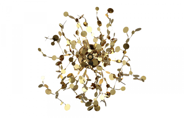 Настенный светильник Crystal Lux GARDEN AP-PL3 D400 GOLD