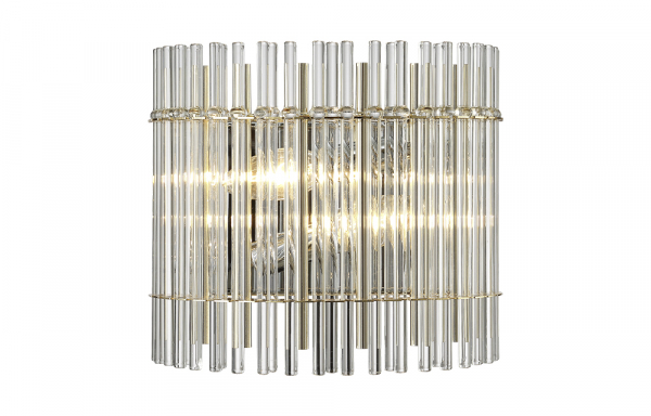 Настенный светильник Crystal Lux AURELIO AP2 GOLD+CHROME/TRANSPARENT