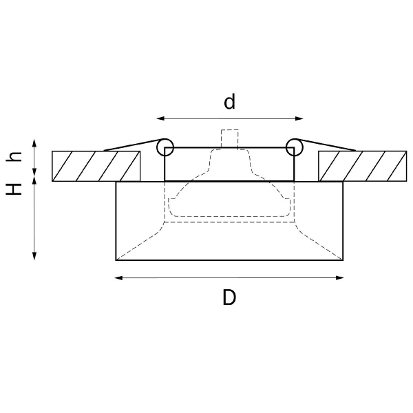Встраиваемый светильник Lightstar Levigo L01002327 (010023+510027)