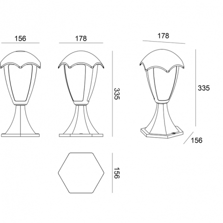 Arte Lamp A1661FN-1BK
