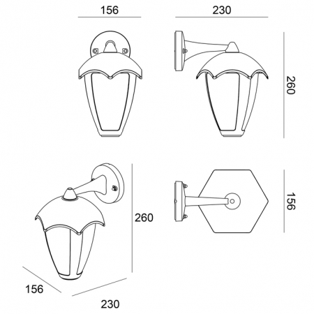 Arte Lamp A1661AL-1BK