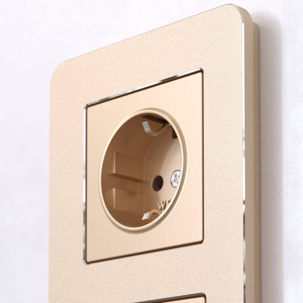 Рамка на 3 поста Werkel Platinum шампань 4690389184499 W0032611