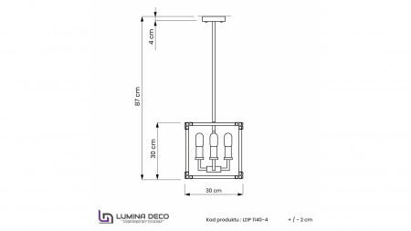 Lumina Deco LDP 1140-4 BK+MD