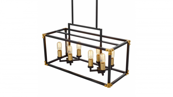 Подвесная люстра Lumina Deco Waldorf LDP 1140-8 BK+MD
