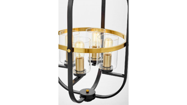 Подвесная люстра Lumina Deco Monterey LDP 1141-4 BK+MD