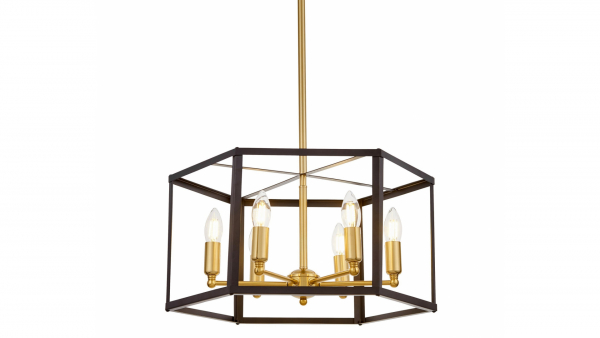 Подвесная люстра Lumina Deco Lorton LDP 1142-6 BK+MD