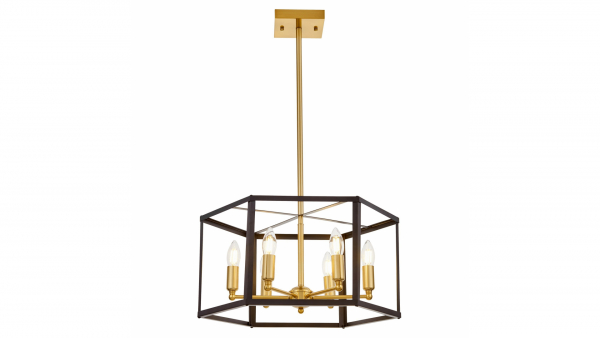 Подвесная люстра Lumina Deco Lorton LDP 1142-6 BK+MD