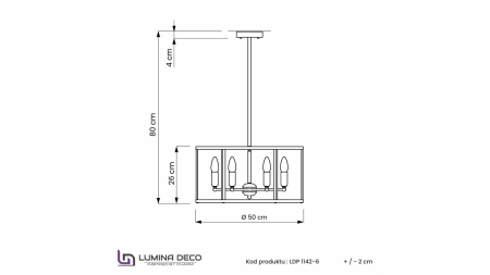 Lumina Deco LDP 1142-6 BK+MD