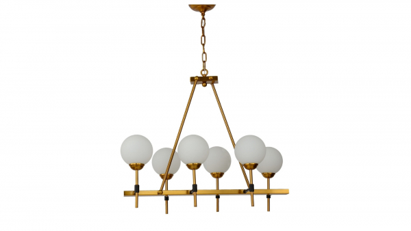 Подвесная люстра Lumina Deco Aldono LDP 7004-6 MD+BK
