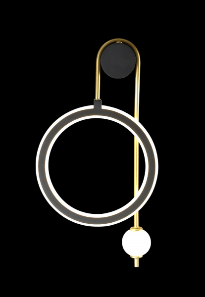 Бра Crystal lux CORIDA AP25W LED BLACK/GOLD