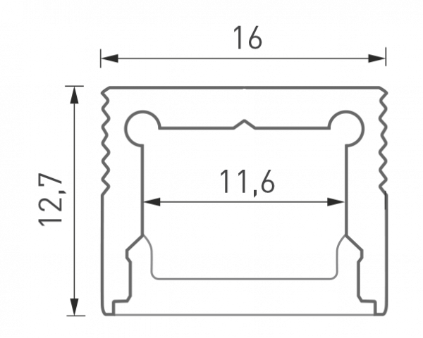 Алюминиевый профиль DesignLed LS.1613-R 010363