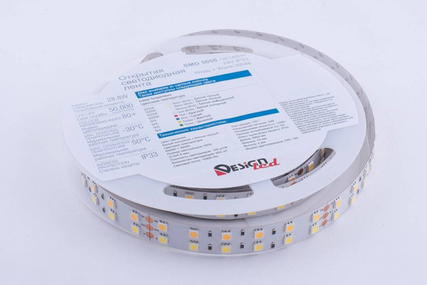 Светодиодная лента DesignLed DSG5120-24-W+WW-33 000515