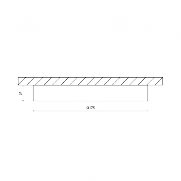 Накладной светильник DesignLed KH-R175-15-WW 007789