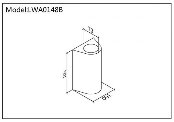 Уличный настенный светильник DesignLed LW-A0148B-BL-WW 002805