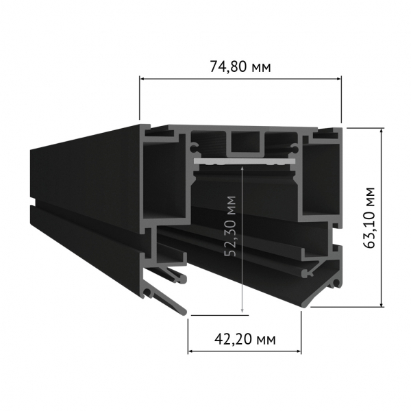 Встраиваемый шинопровод DesignLed SY-601201-CL-2-BL 009110