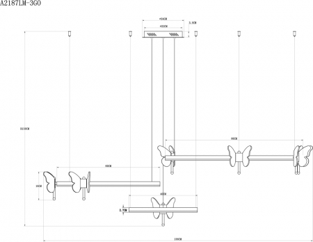 Arte Lamp A2187LM-3GO