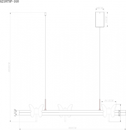 Arte Lamp A2187SP-1GO