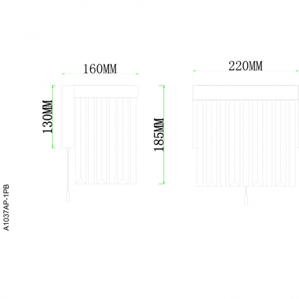 Настенный светильник Arte Lamp Francheska A1037AP-1PB