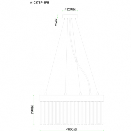 Arte Lamp A1037SP-8PB