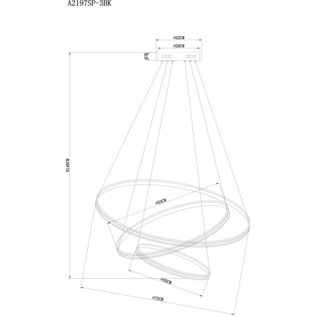 Arte Lamp A2197SP-3BK