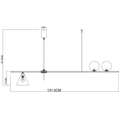 Arte Lamp A7029PL-3BK