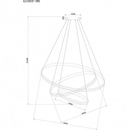 Arte Lamp A2198SP-3WH
