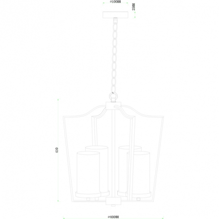 Arte Lamp A7017SP-4BK