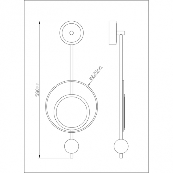 Настенный светильник Arte Lamp Polaris A2604AP-7GO