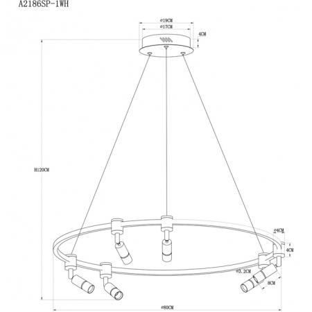 Arte Lamp A2186SP-1WH