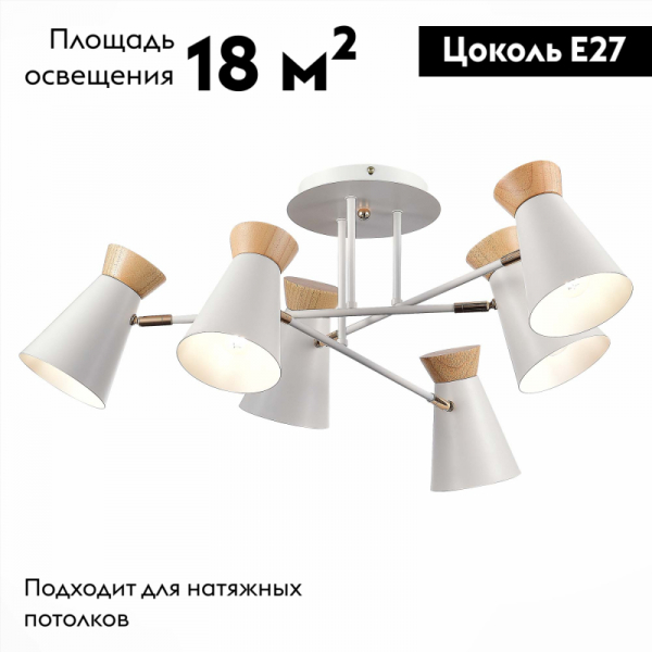Потолочная люстра Evoluce Alfeo SLE1252-502-06