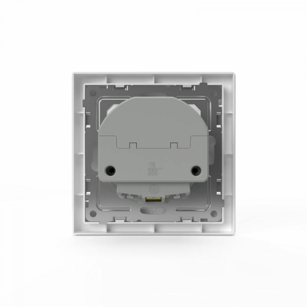 Розетка 1-м СП Pixel IP20 с заземл. с 2-мя заряд. устр. USB тип A+A механизм бел. TOKOV ELECTRIC TKE-PX-R1U2A-C01