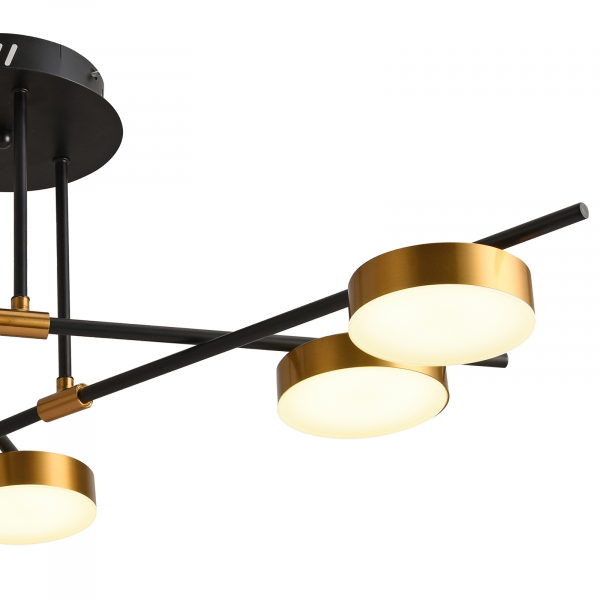 Потолочная люстра Natali Kovaltseva LED LAMPS 81101/6C GOLD BLACK