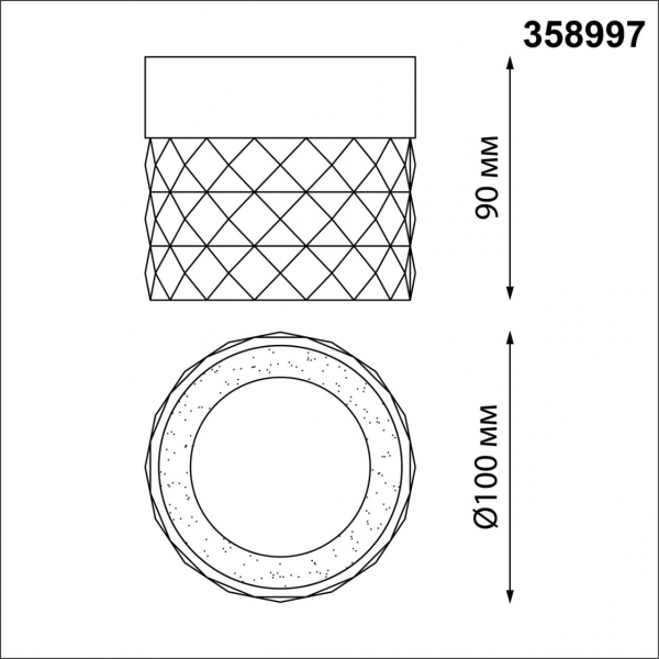 Накладной светильник Novotech Aura 358997
