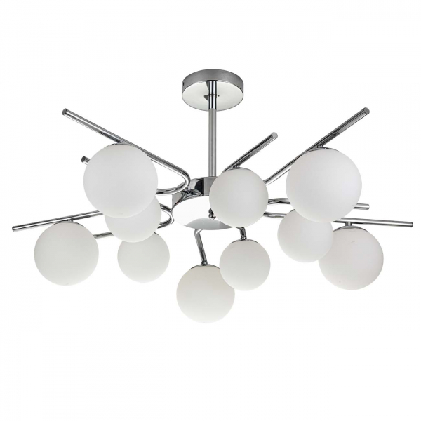 Люстра на штанге Escada Sphere 642/10P Silver