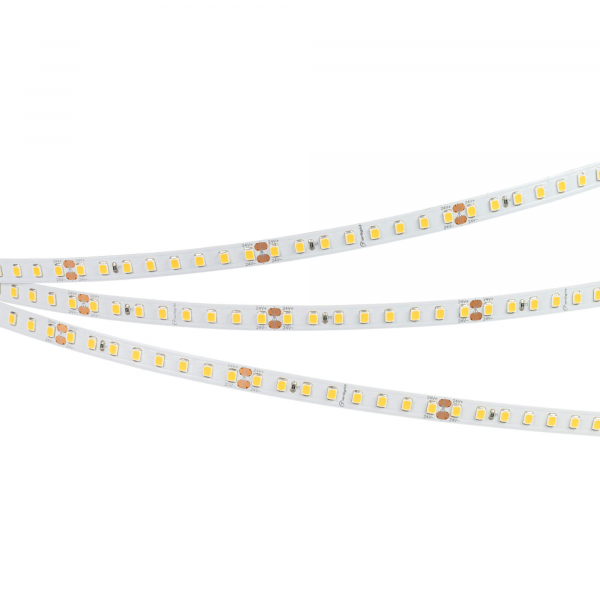 Светодиодная лента Arlight RT-A128-8mm 24V Warm3500 (9.6 W/m, IP20, 2835, 5m) 038757