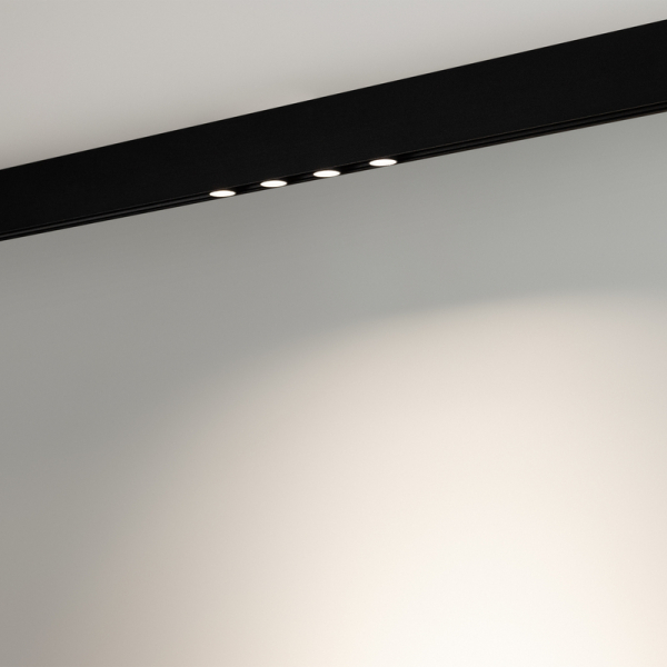 Трековый светильник Arlight MAG-ORIENT-KRATER-L195-12W Warm3000 (BK, 25 deg, 48V, DALI) 037330