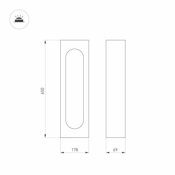 Уличный светильник Arlight LGD-MUSE-BOLL-H650-12W Warm3000 (DG, 296 deg, 230V) 037524