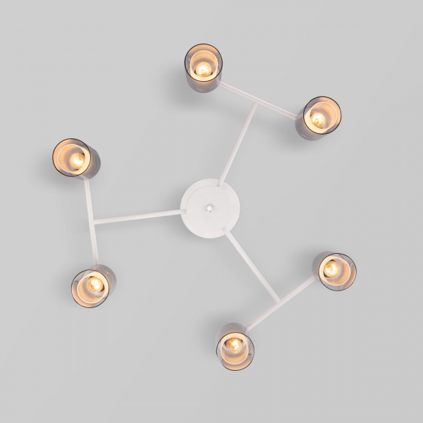 Люстра на штанге Eurosvet Amado 70115/6 белый a061528